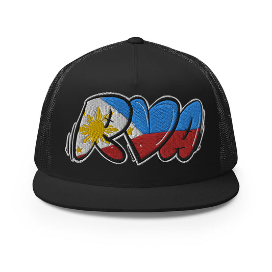 RVA Filipino Filipina Throwup Tag 804 Trucker Cap