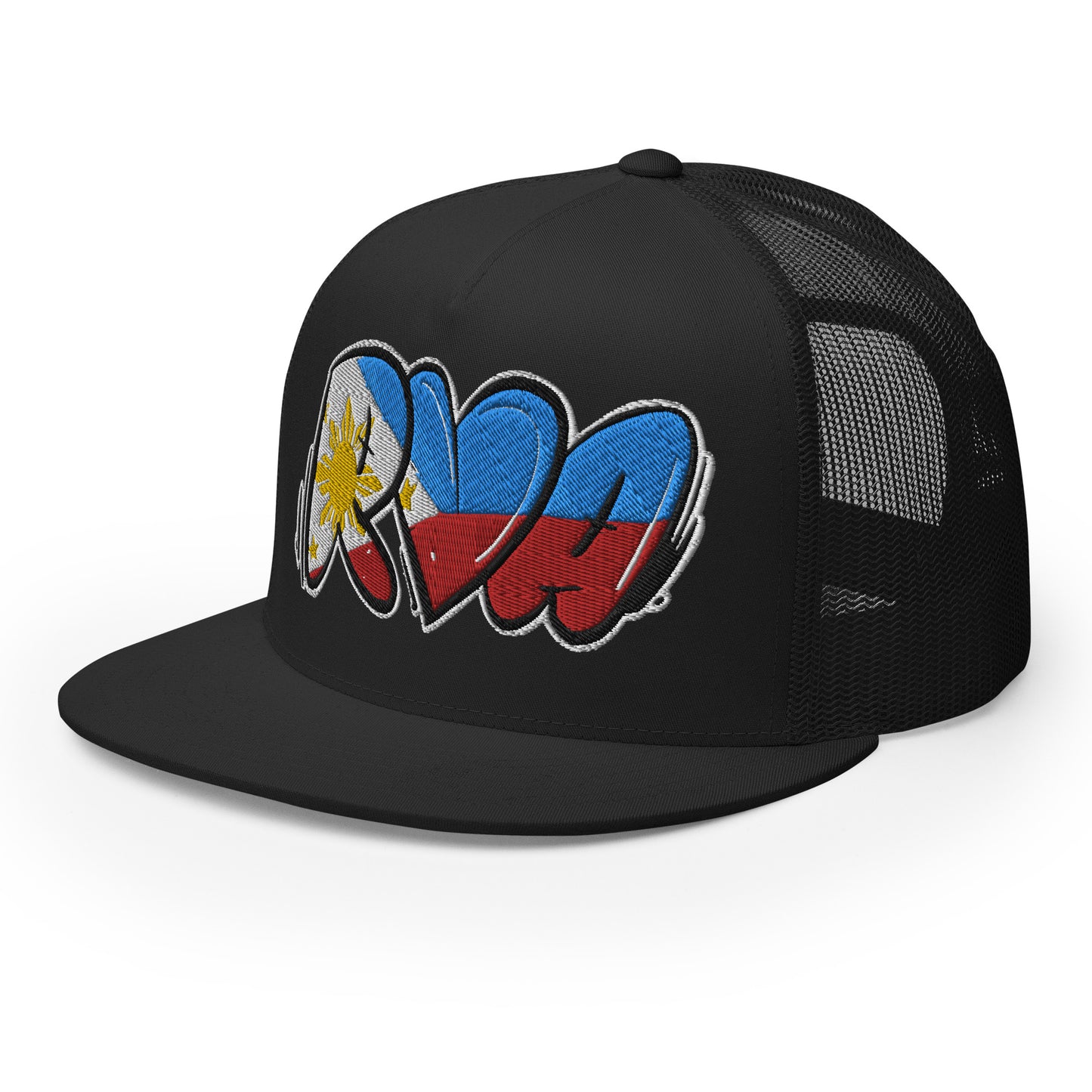 RVA Filipino Filipina Throwup Tag 804 Trucker Cap