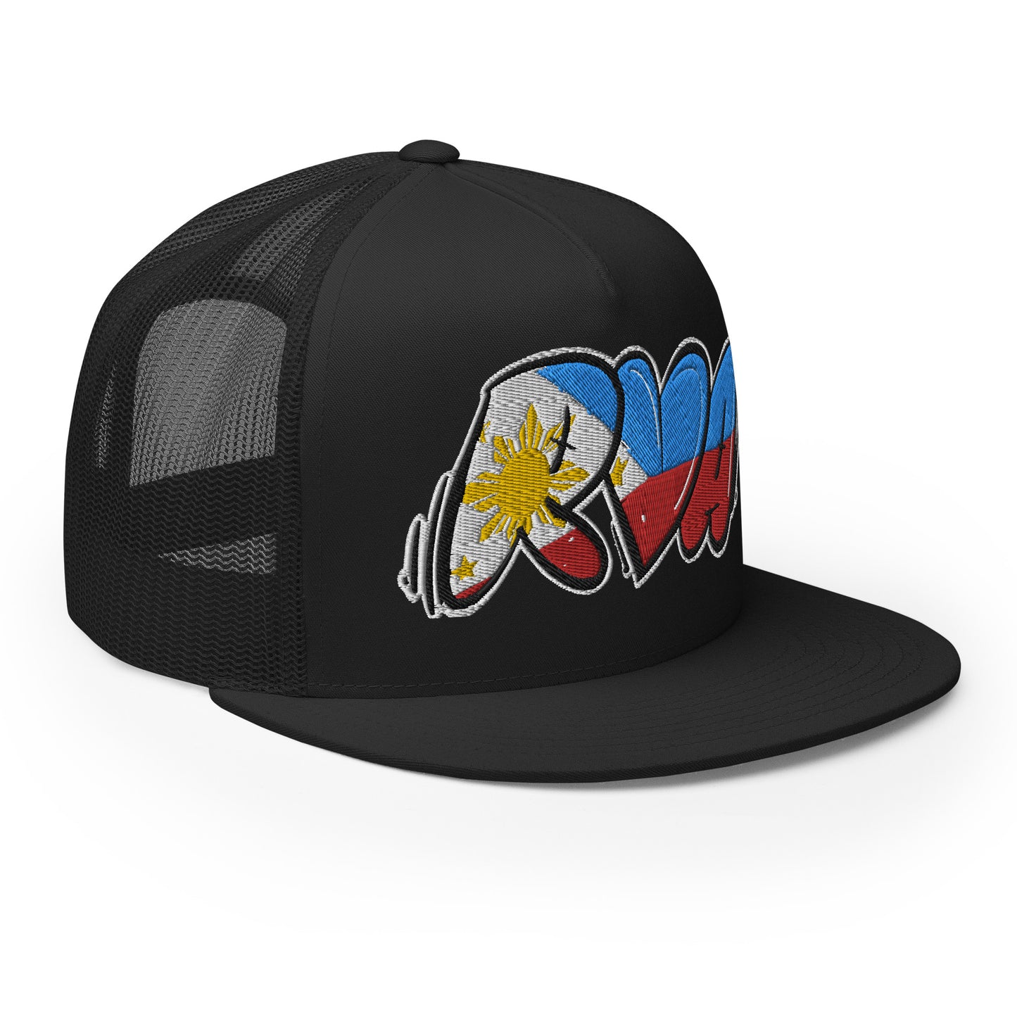 RVA Filipino Filipina Throwup Tag 804 Trucker Cap