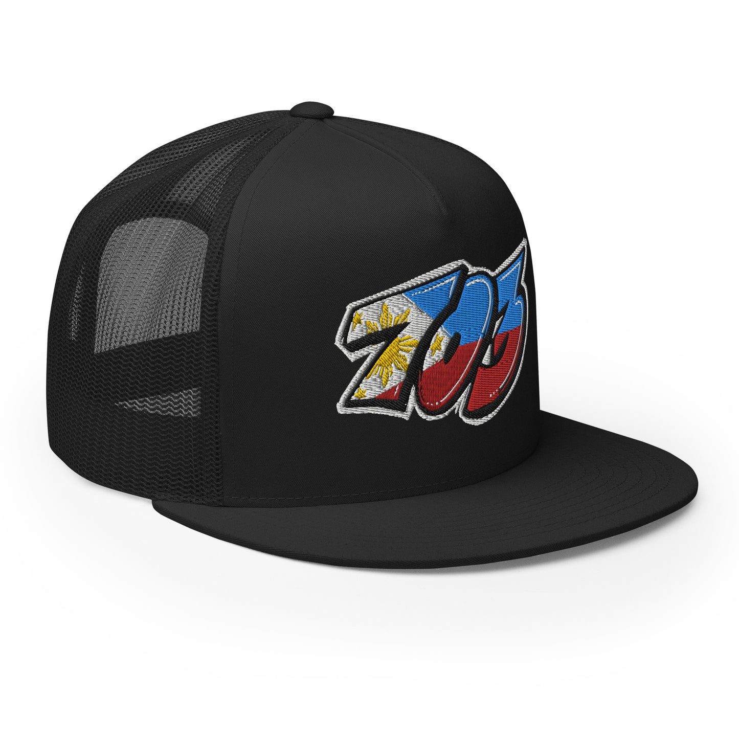 703 VA Filipino Filipina Tag Throwup Trucker Cap