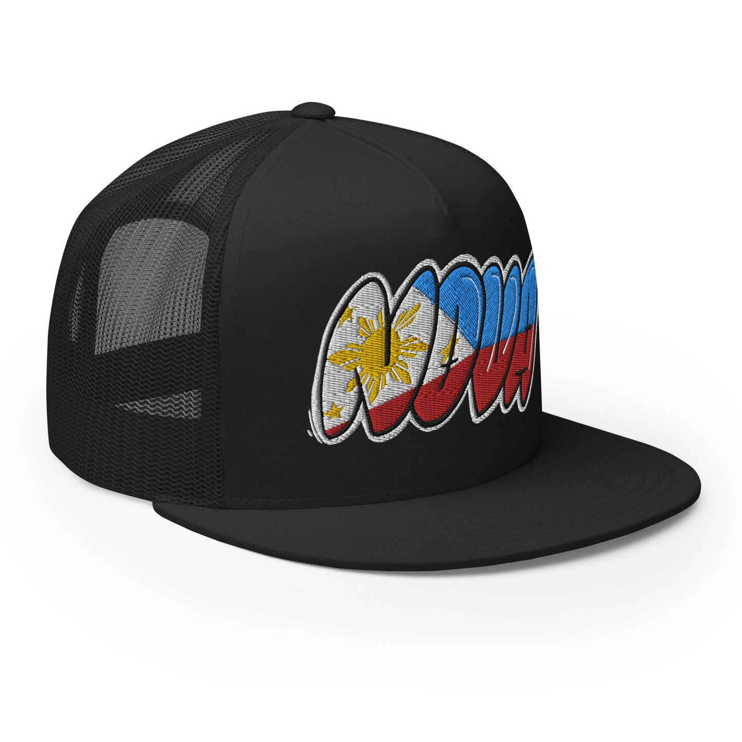 NOVA Filipino Filipina Tag Throwup Trucker Cap