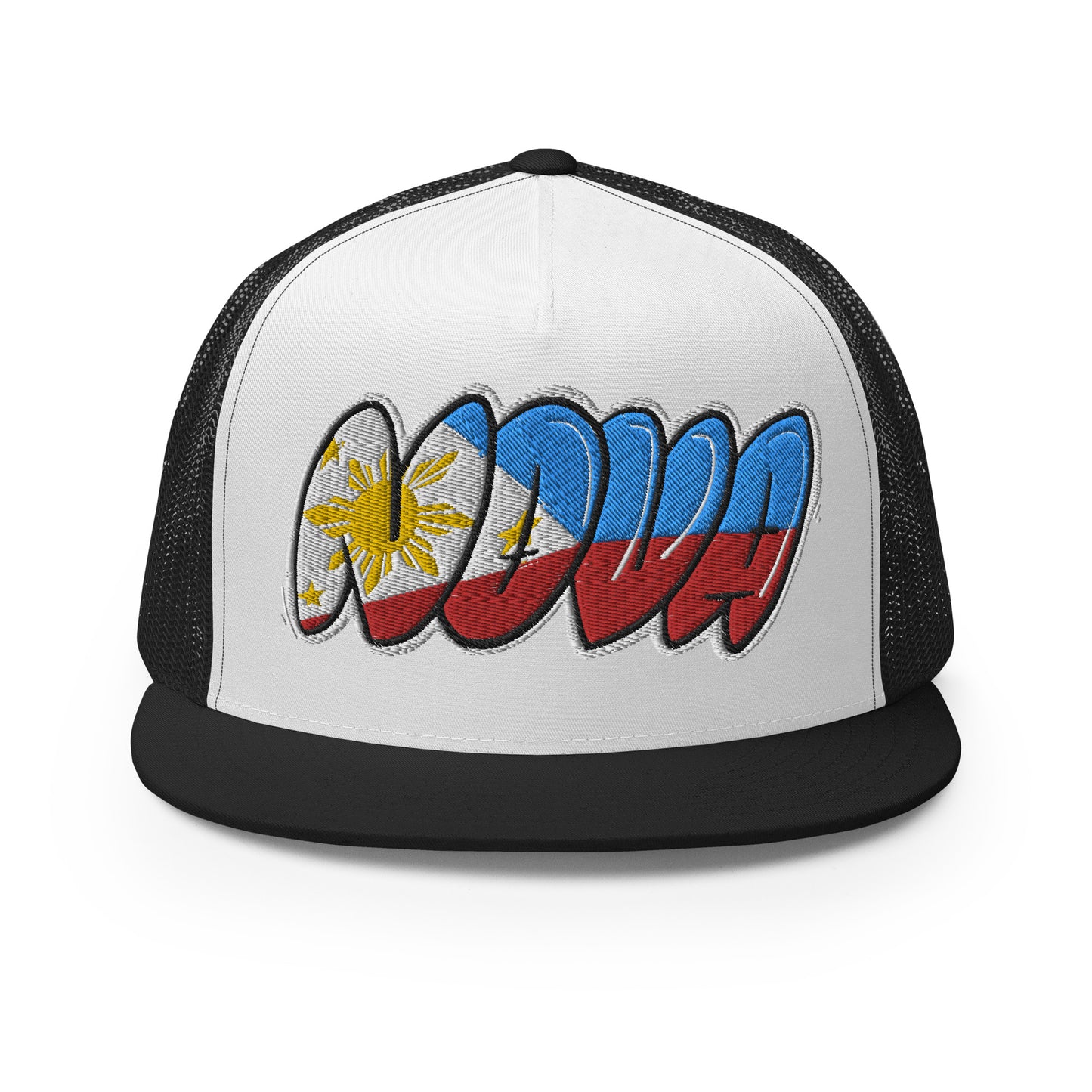 NOVA Filipino Filipina Tag Throwup Trucker Cap