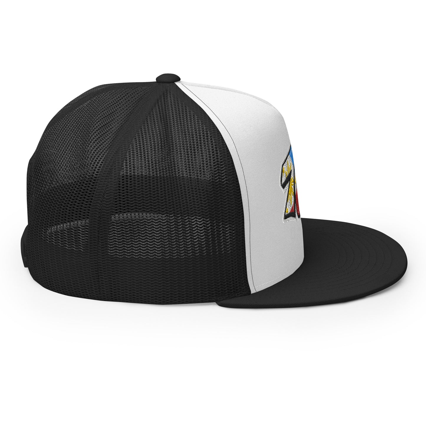 703 VA Filipino Filipina Tag Throwup Trucker Cap