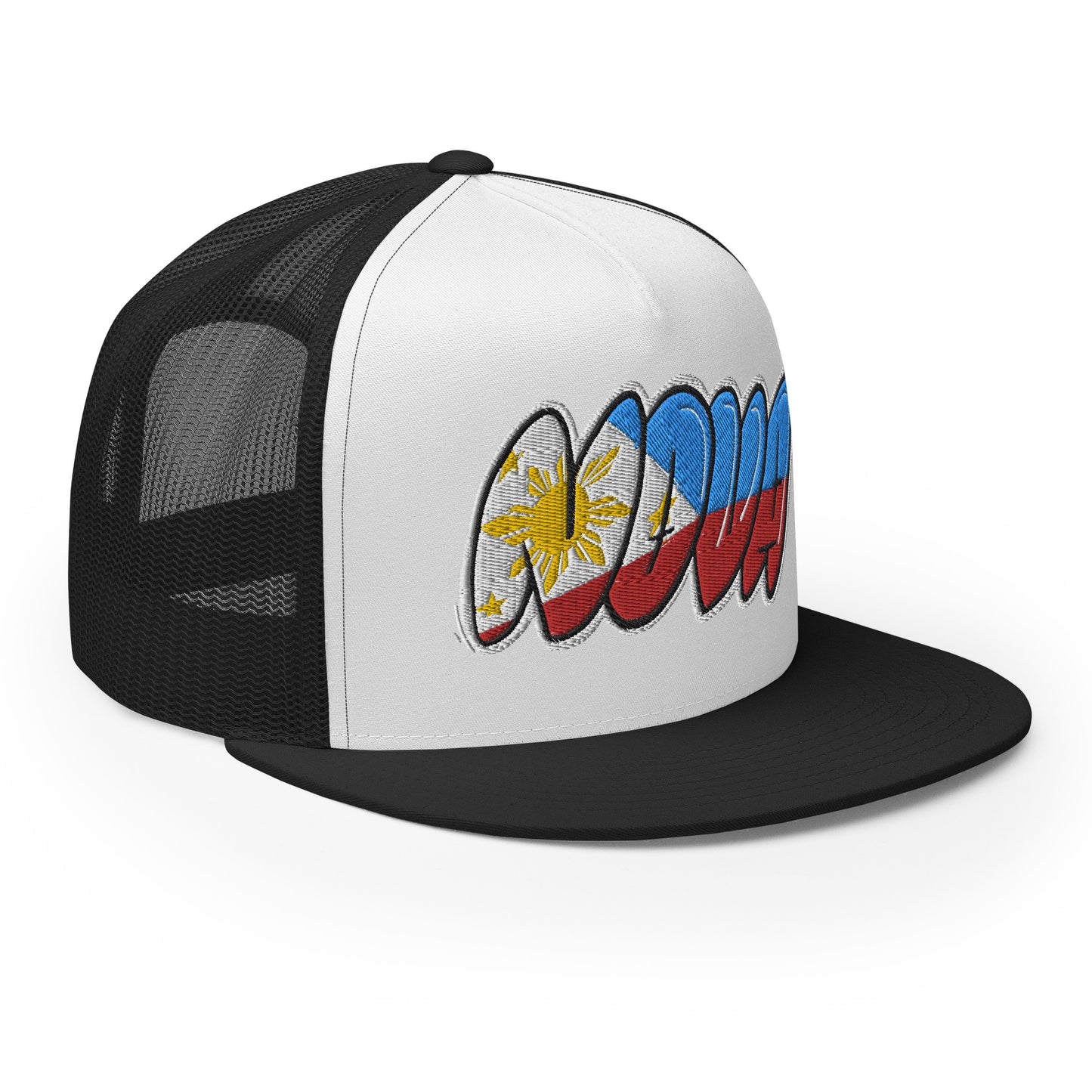 NOVA Filipino Filipina Tag Throwup Trucker Cap