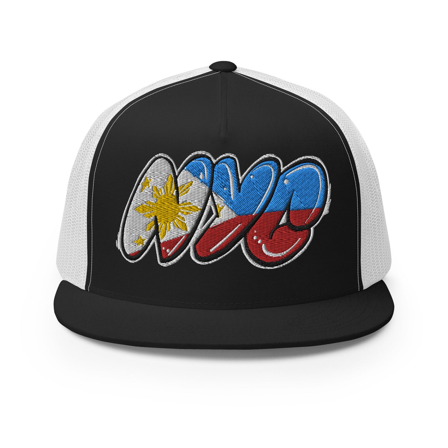 NYC Filipino Filipina Tag Throwup Trucker Cap