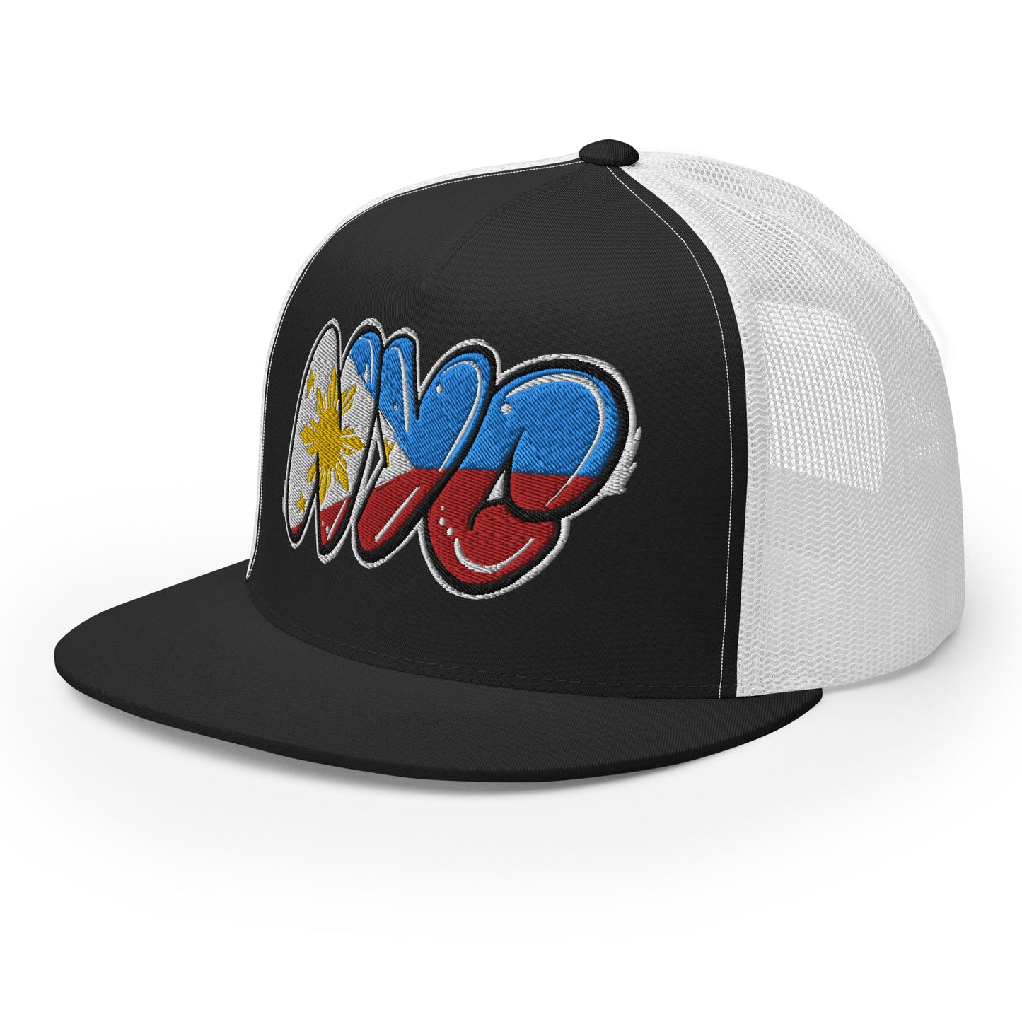 NYC Filipino Filipina Tag Throwup Trucker Cap