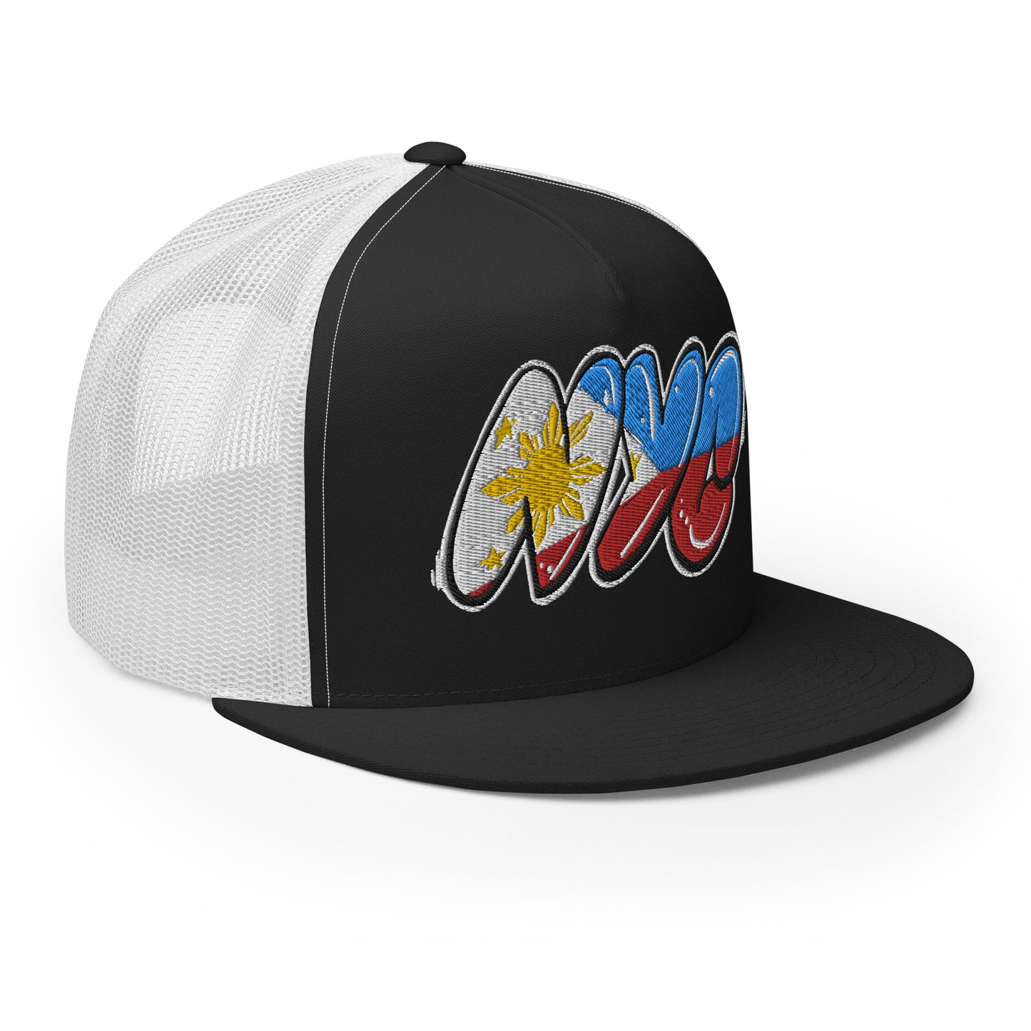 NYC Filipino Filipina Tag Throwup Trucker Cap