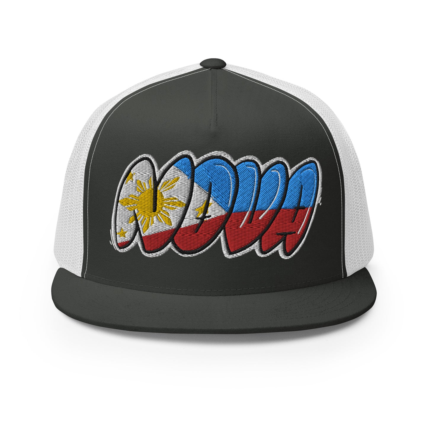 NOVA Filipino Filipina Tag Throwup Trucker Cap