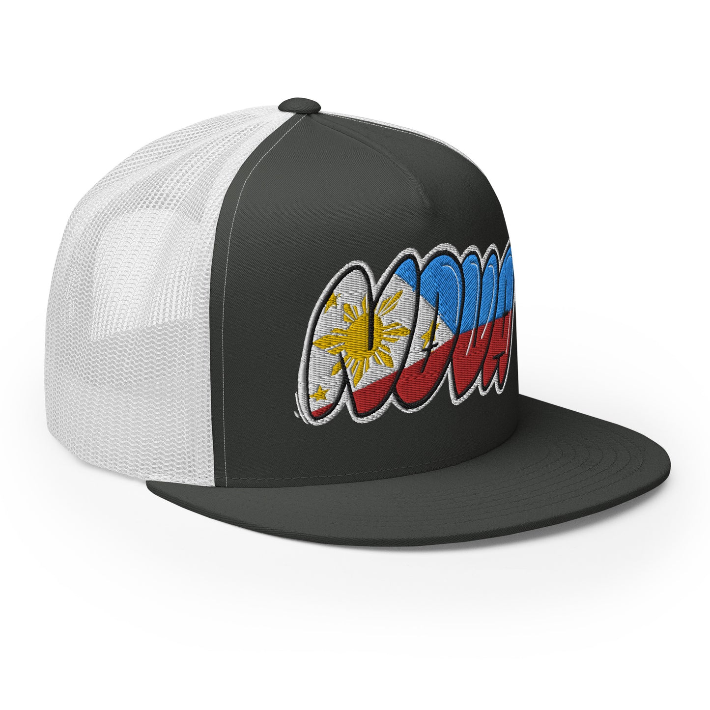 NOVA Filipino Filipina Tag Throwup Trucker Cap