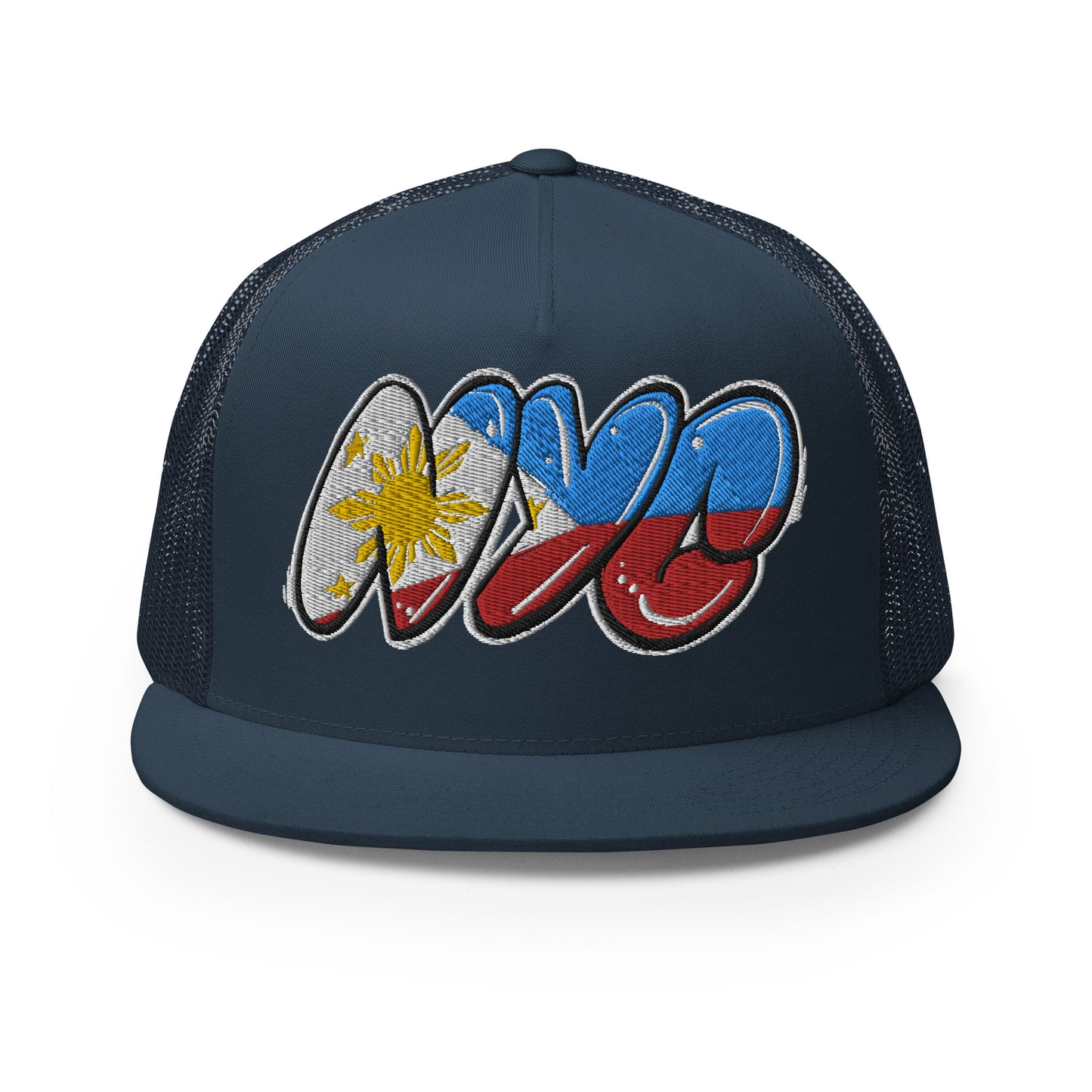 NYC Filipino Filipina Tag Throwup Trucker Cap