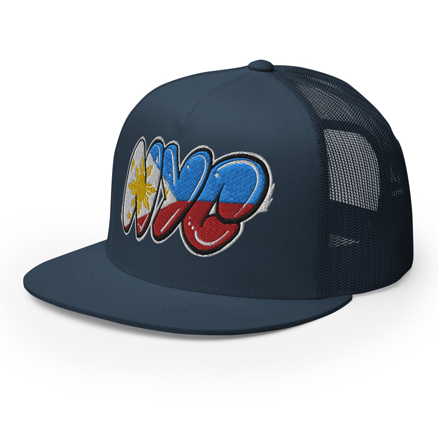 NYC Filipino Filipina Tag Throwup Trucker Cap