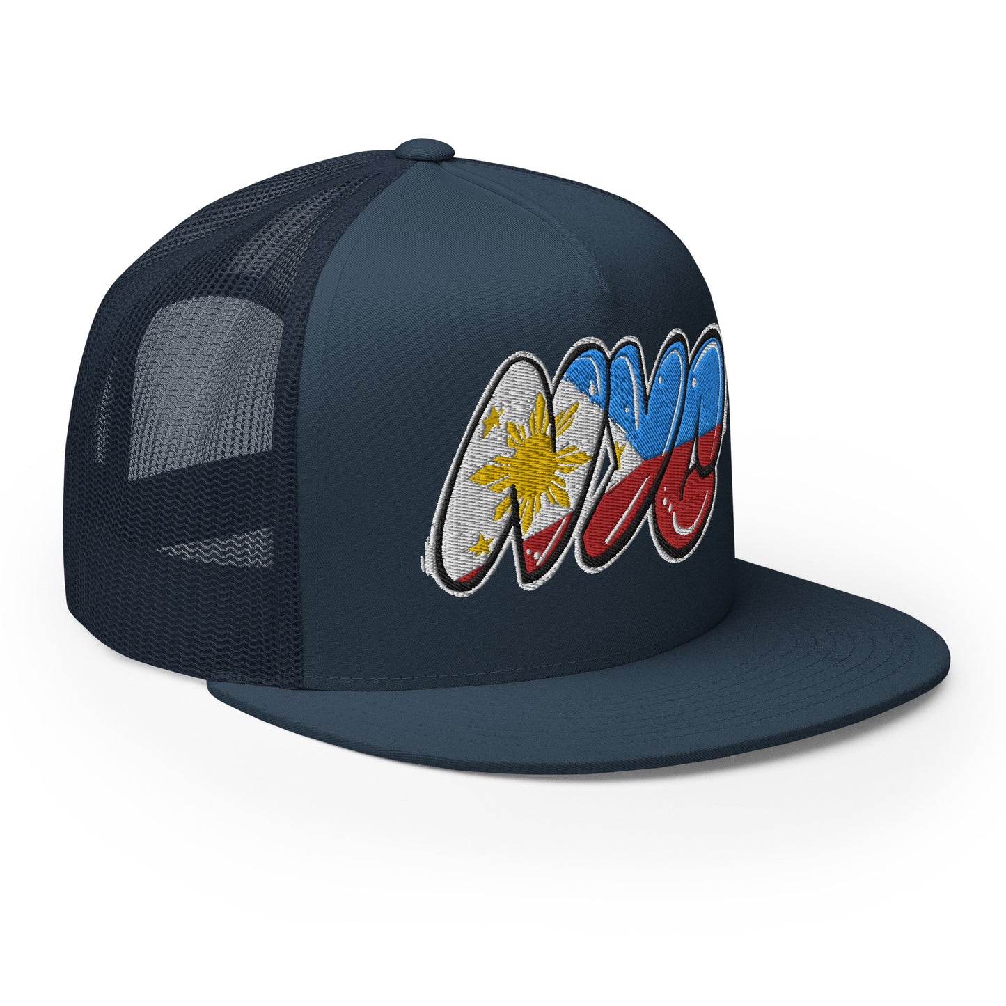 NYC Filipino Filipina Tag Throwup Trucker Cap