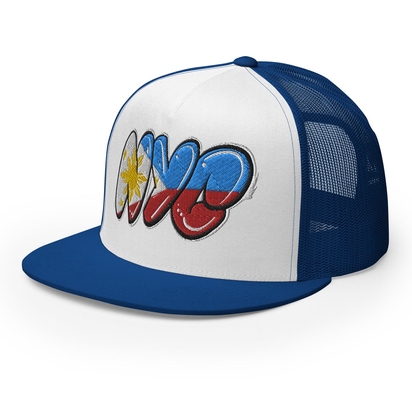 NYC Filipino Filipina Tag Throwup Trucker Cap