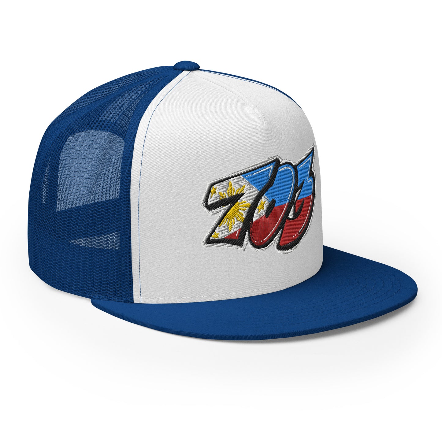 703 VA Filipino Filipina Tag Throwup Trucker Cap