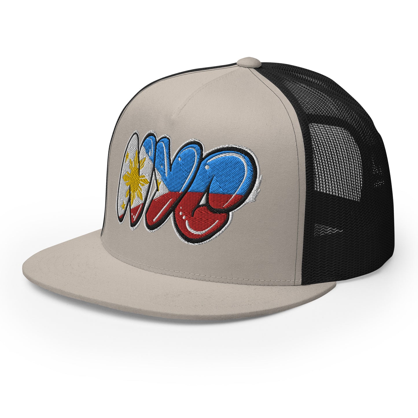 NYC Filipino Filipina Tag Throwup Trucker Cap